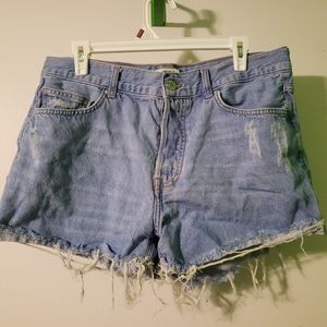 Forever 21 Los Angeles High Waisted Jean Shorts
